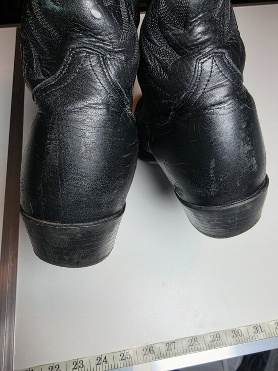 Ariat Mens Heritage Western R Toe Black Deertan Leather Cowboy Boots Sz 10.5 D main image 6